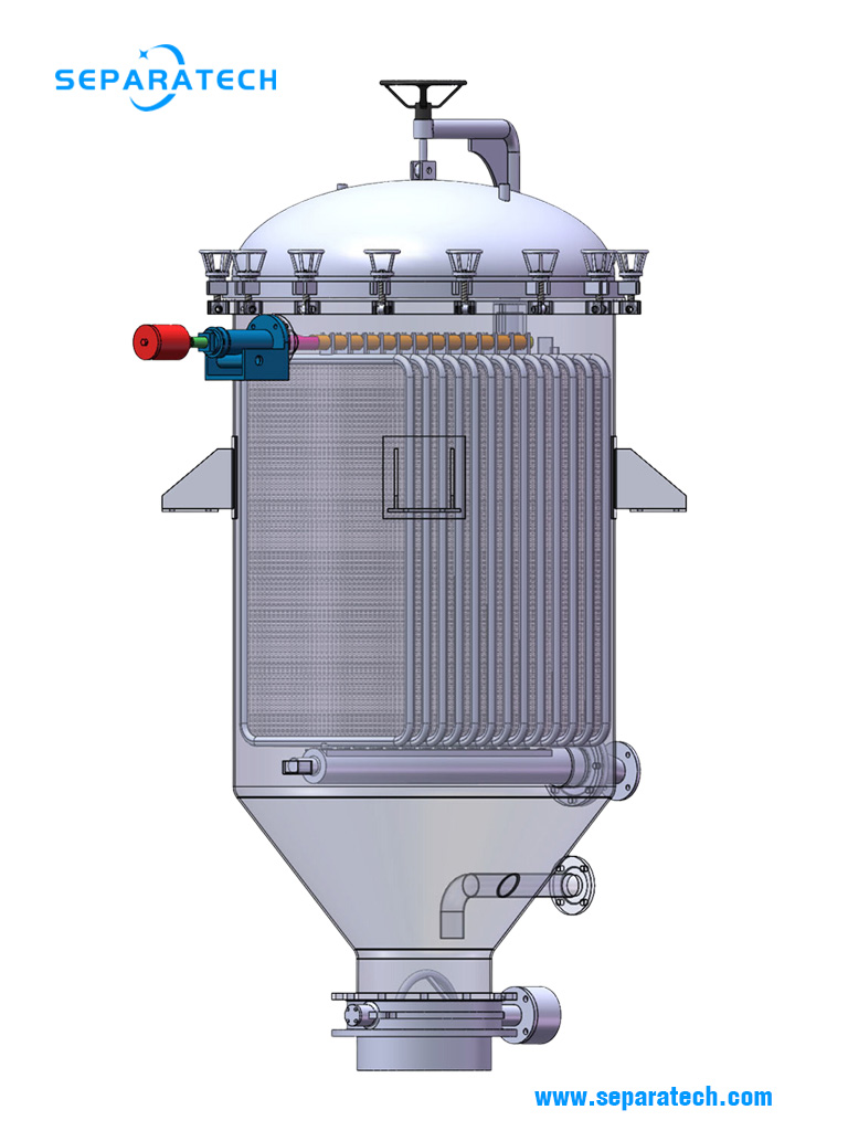 alkyd resin filtration with pressure leaf filters