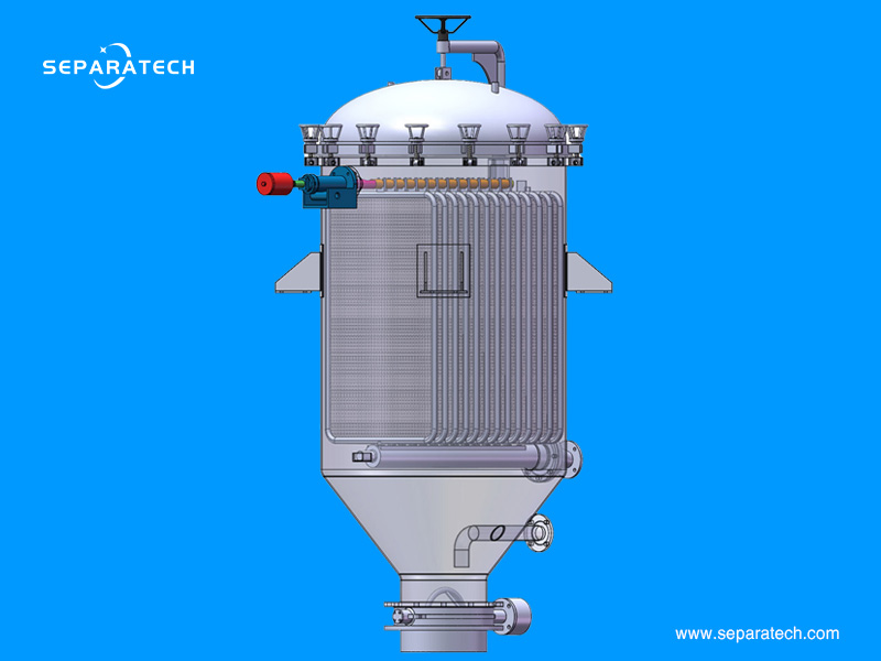 alkyd resin filtration with pressure leaf filter