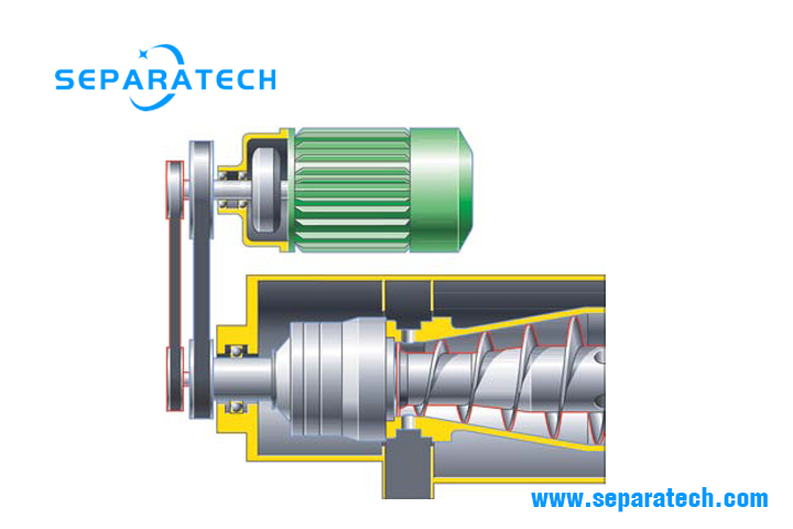 Decanter centrifuge drive type
